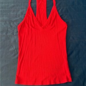 Red Sleeveless Women's Top
